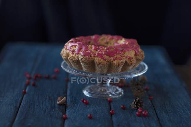 Gâteau aux canneberges sans gluten — Photo de stock