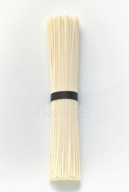 Dry uncooked bundle of somen noodles — Stock Photo
