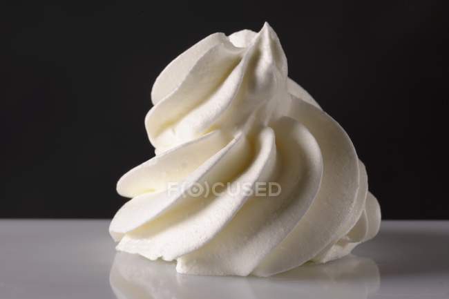 Closeup view of a blob of white cream — Stock Photo