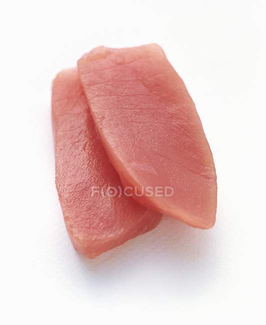 Fatias de atum cru — Fotografia de Stock