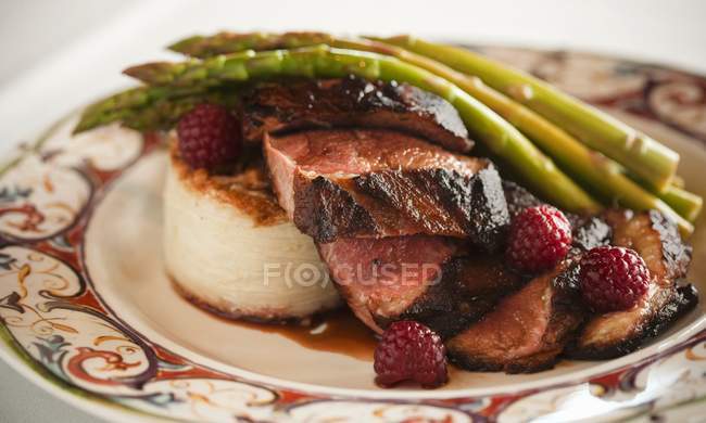 Sliced roasted Duck Breast — Stock Photo