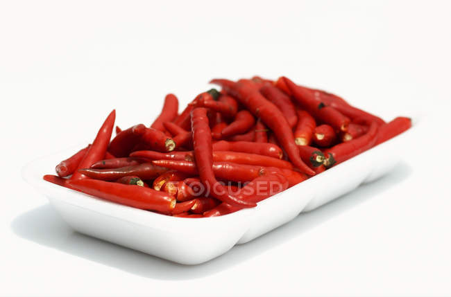 Fresh Red chili peppers — Stock Photo