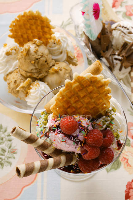Crème glacée diverses — Photo de stock