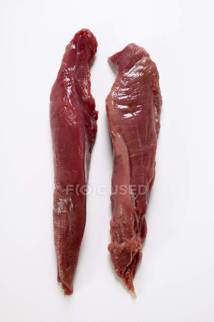 Fresh venison fillets — Stock Photo