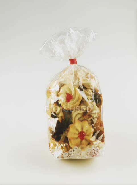 Biscuits assortis dans un sac — Photo de stock