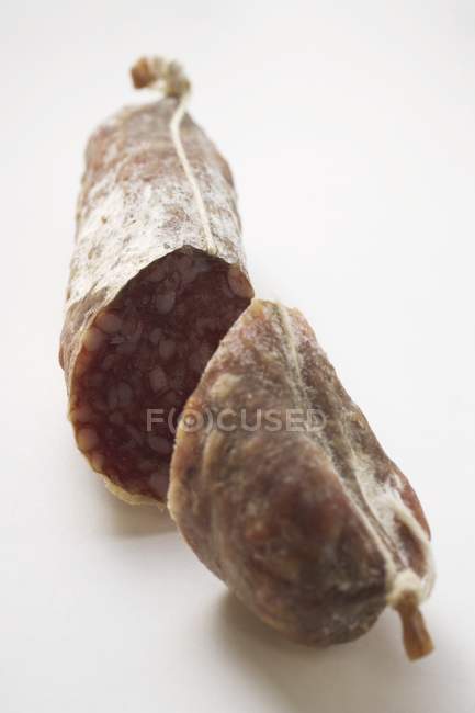 Italian salami in cut — Stock Photo