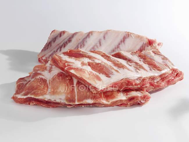 Costelas de porco em bruto — Fotografia de Stock