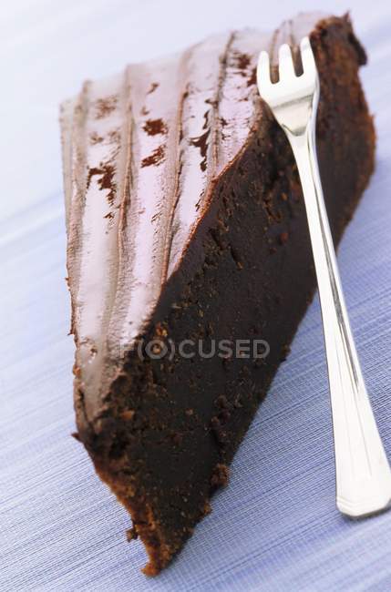 Pedaço de bolo de lama — Fotografia de Stock