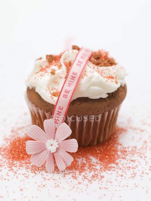 Cupcake zum Valentinstag — Stockfoto