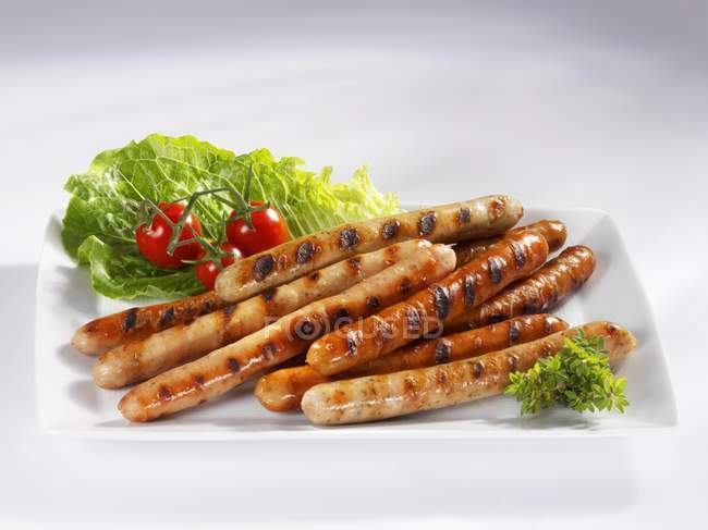 Grilled pork sausages — Stock Photo