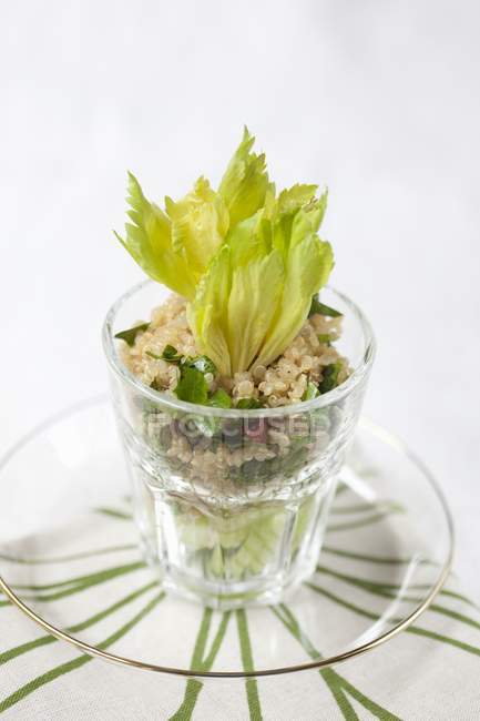 Quinoa salad with celery — Stock Photo
