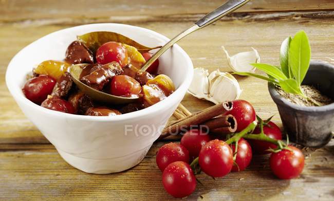 Greek beef stew — Stock Photo