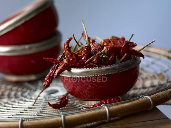 Dried New Mexico Chili Peppers — Stock Photo