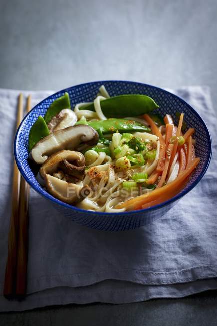 Soupe miso aux légumes — Photo de stock