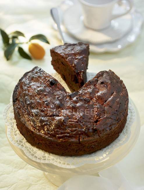Chocolate lava cake — Stock Photo