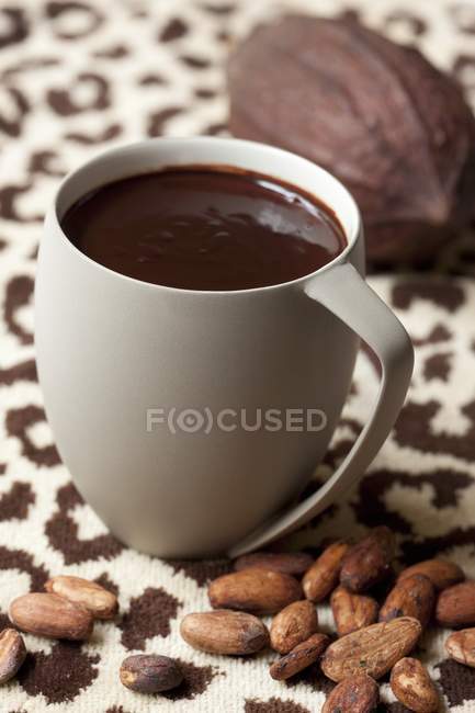 Кубок гарячого шоколаду — стокове фото