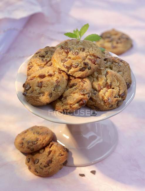 American cookies with nuts — Stock Photo