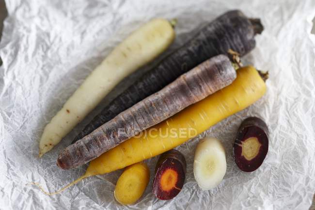 Various different carrots — Stock Photo