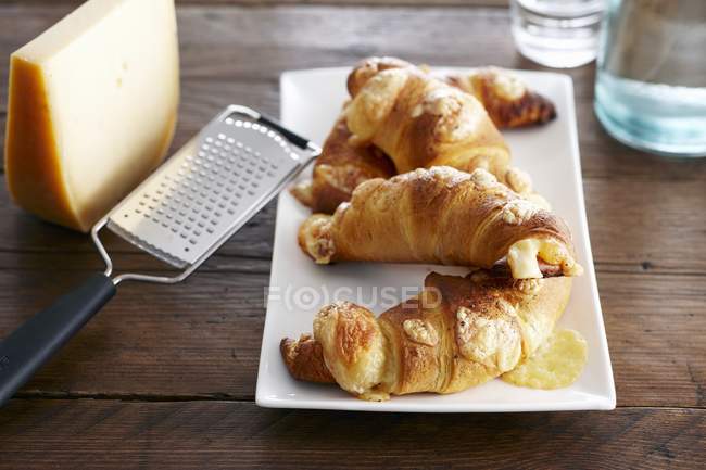 Spicy cheese croissants — Stock Photo