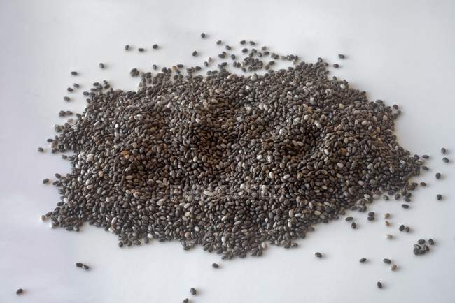 Chia seeds in heap — Stock Photo