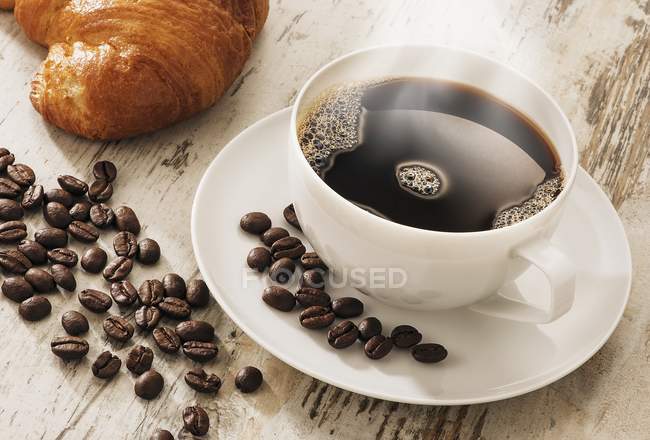 Tasse à vapeur de café — Photo de stock