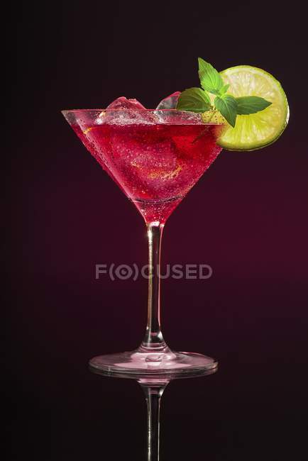 Aping cocktail en verre — Photo de stock