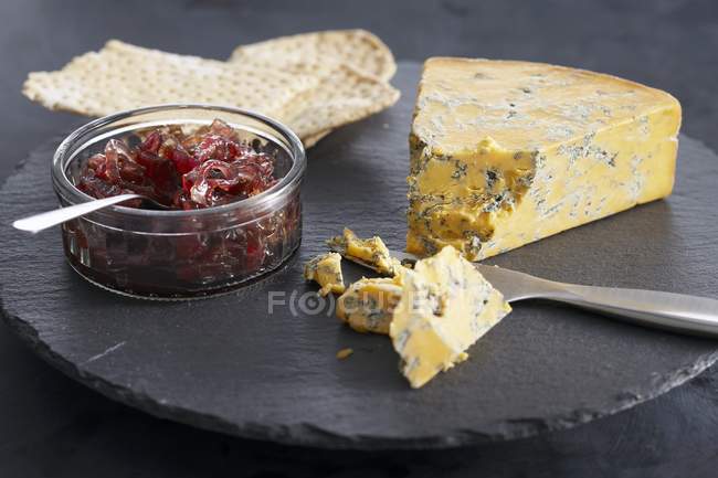 Shropshire Blue cheese — Stock Photo