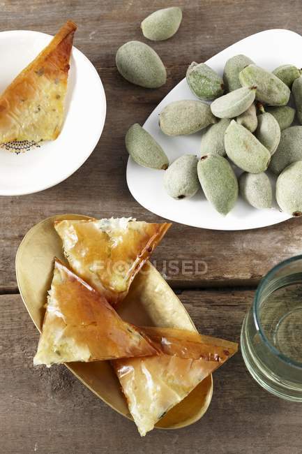 Borek filled with sheep cheese — Stock Photo