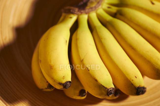 Um monte de bananas frescas para bebés — Fotografia de Stock