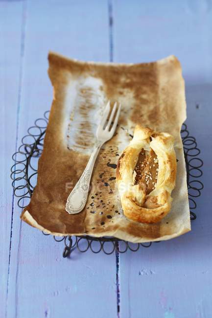Puff pastry with peanut — Stock Photo