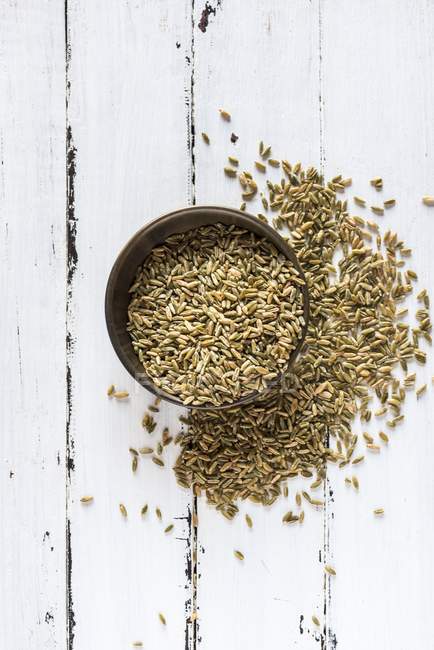 Freekeh seeds in bowl — Stock Photo