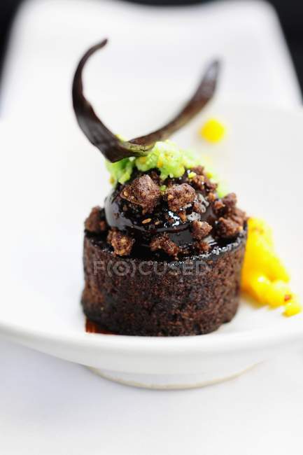 Cioccolato e muffin al cocco — Foto stock