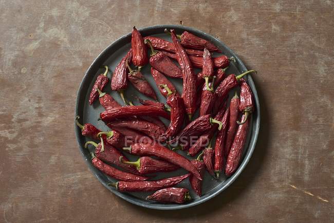 Chiles rojos secos - foto de stock