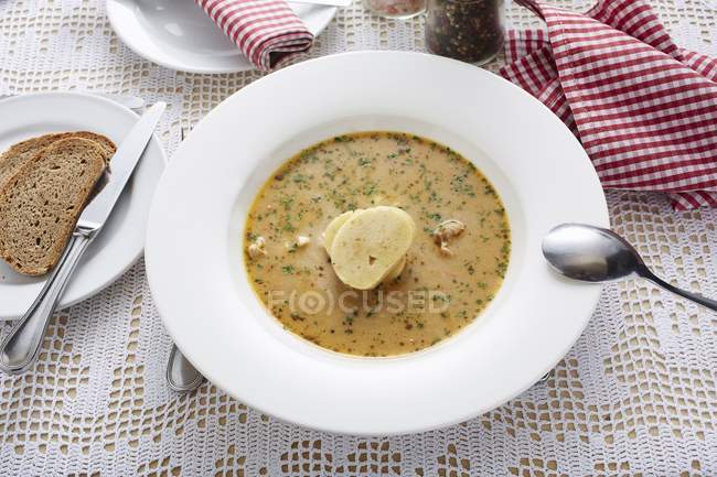 Crème de soupe de gibier — Photo de stock