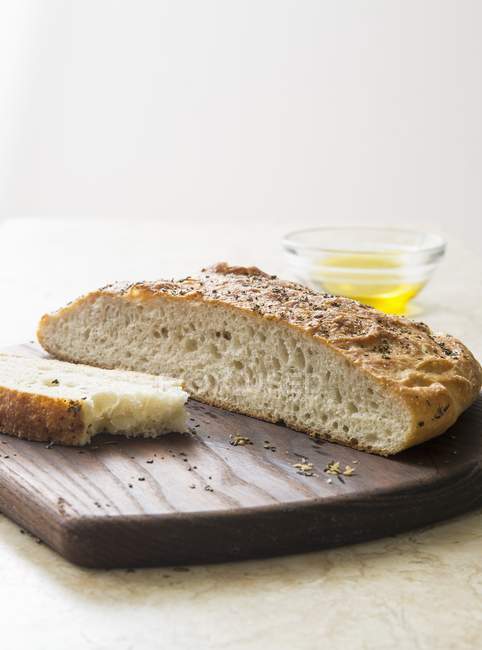 Розмарі фокаччо хліб — стокове фото
