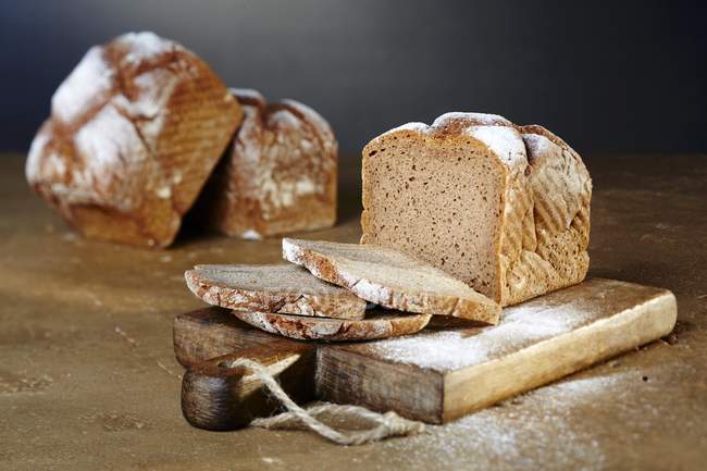 Wholemeal rye bread — Stock Photo