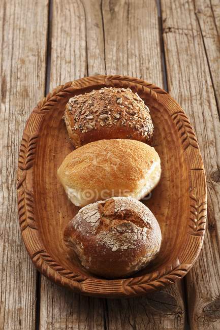Хліб житній рулон — стокове фото