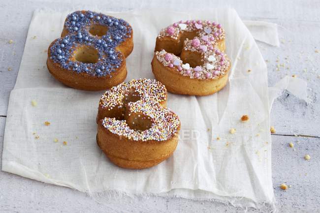 Muffins en forma de número - foto de stock