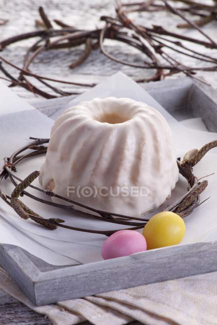 Bundt cake for Easter — Stock Photo
