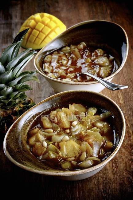 Salsa di ananas e mango — Foto stock