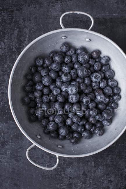 Frisch gewaschene Blaubeeren — Stockfoto