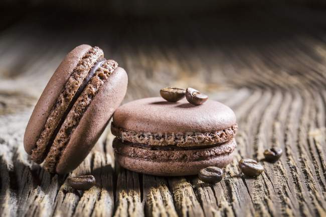 Печенье из коричневого кофе — стоковое фото