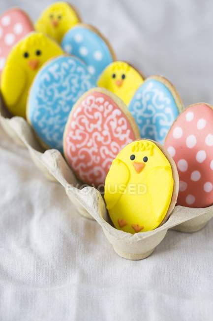 Colourful Easter biscuits — Stock Photo