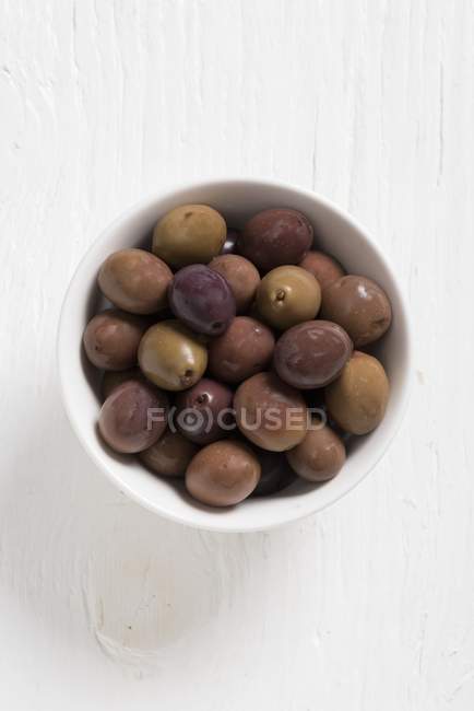 Preserved Baresana olives — Stock Photo
