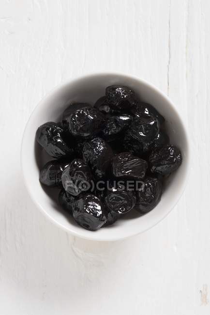 Geröstete schwarze Oliven — Stockfoto