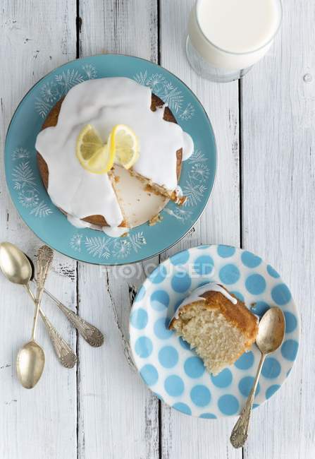 Vegan лимонний торт — стокове фото