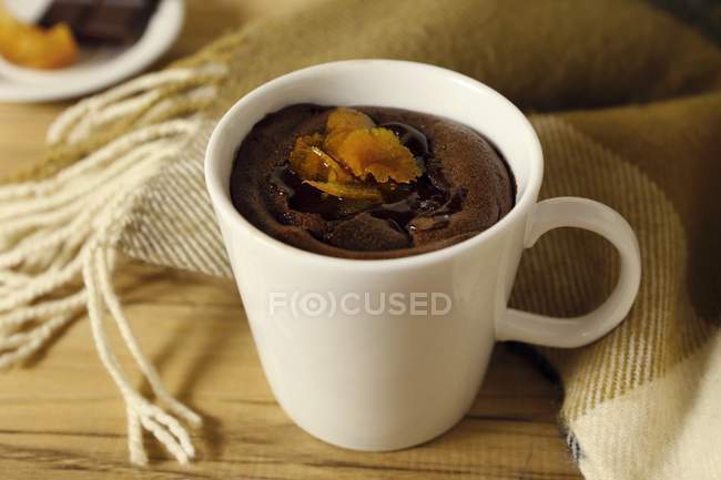 Dessert al cioccolato caldo — Foto stock