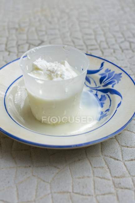 Cream cheese in mould — Stock Photo