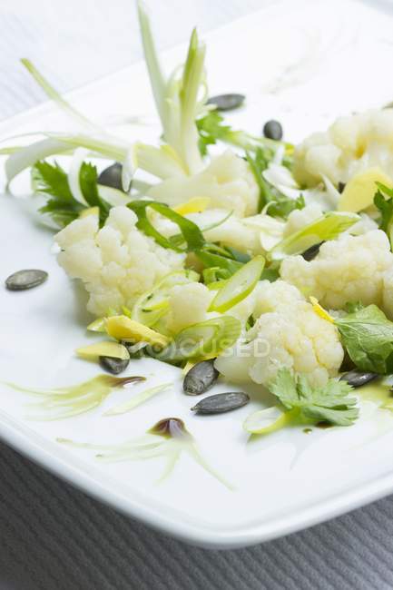 Cauliflower salad with ginger — Stock Photo