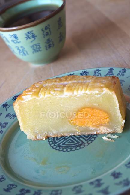 Китайский лунный торт — стоковое фото